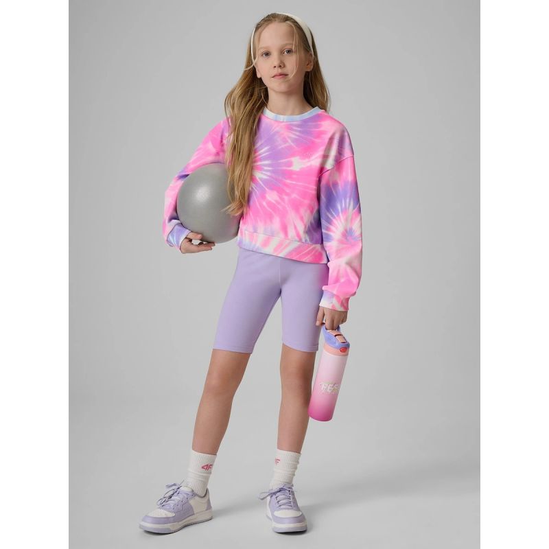 4F Girls' loose sweatshirt without hood 158/164 gyerek kapucnis pulóver 4FJRSS26TSWSF2935-90A