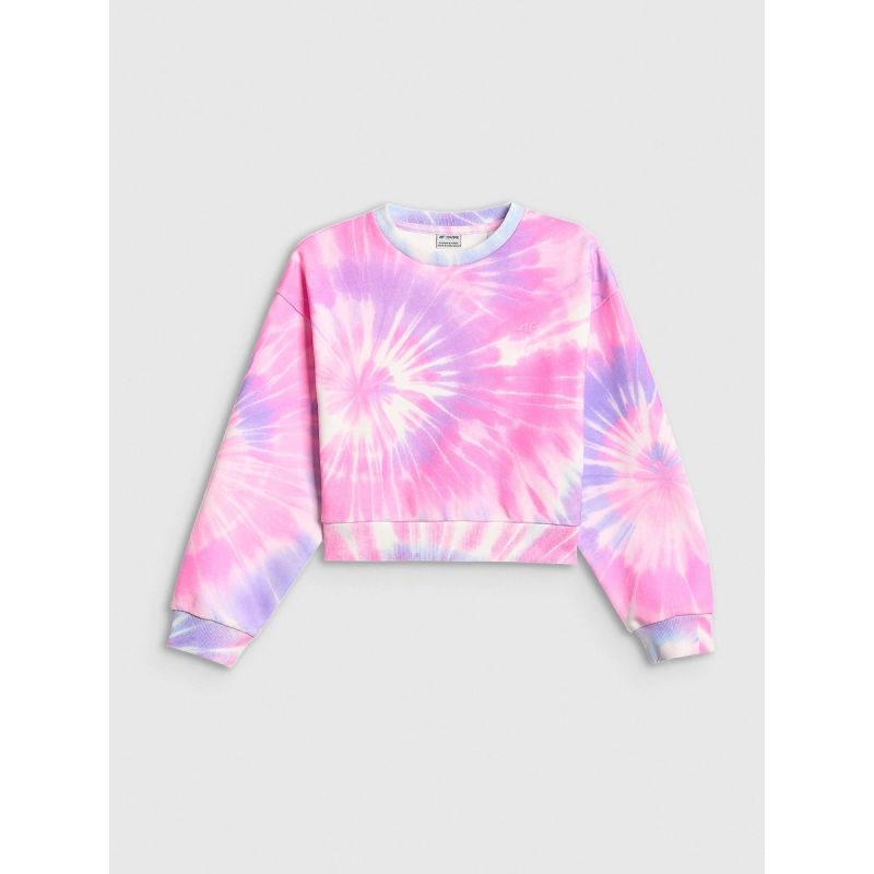 4F Girls' loose sweatshirt without hood 158/164 gyerek kapucnis pulóver 4FJRSS26TSWSF2935-90A