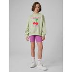 Girls' loose sweatshirt without hood 4F 4FJRSS26TSWSF2903-47S 158/164 gyerek kapucnis pulóver