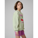 Girls' loose sweatshirt without hood 4F 4FJRSS26TSWSF2903-47S 158/164 gyerek kapucnis pulóver