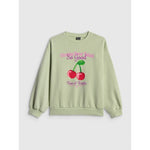 Girls' loose sweatshirt without hood 4F 4FJRSS26TSWSF2903-47S 158/164 gyerek kapucnis pulóver