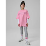 4F Girls' loose T-shirt with print 158/164 gyerek póló