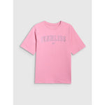 4F Girls' loose T-shirt with print 158/164 gyerek póló