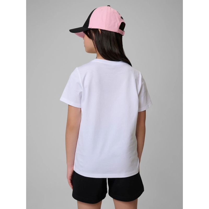 4F Girls’ Plain Regular-Fit T-Shirt gyerek póló