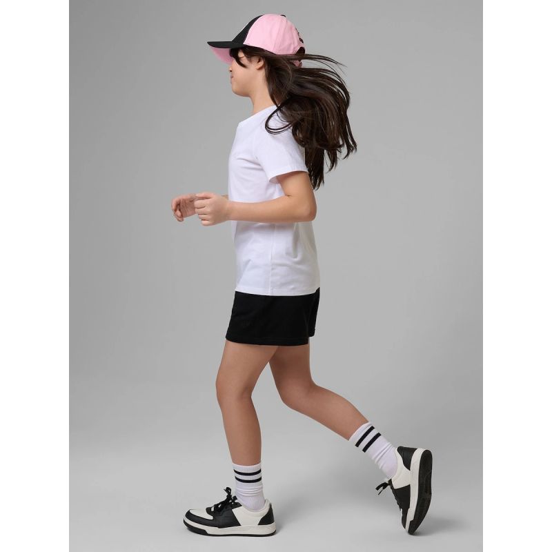 4F Girls’ Plain Regular-Fit T-Shirt gyerek póló