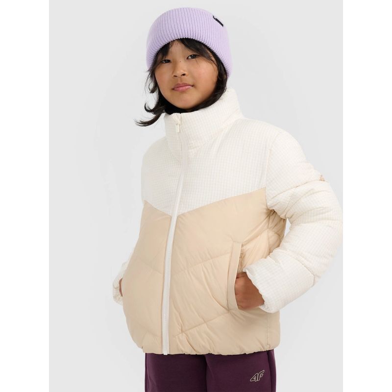 4F Girls' puffer with synthetic down filling gyerek dzseki 4FJRAW25TDJAF0807-12S