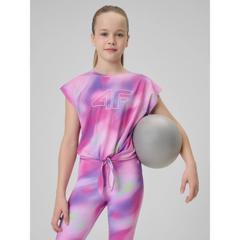 4F Girls' quick-drying sports crop-top gyerek crop top