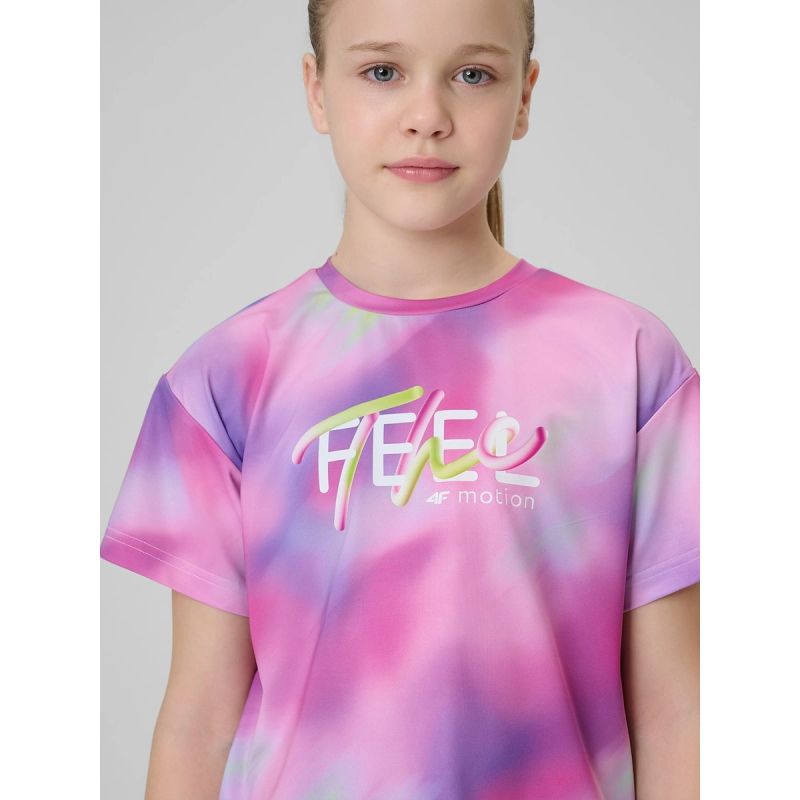 4F Girls' quick-drying sports T-shirt 158/164 gyerek póló