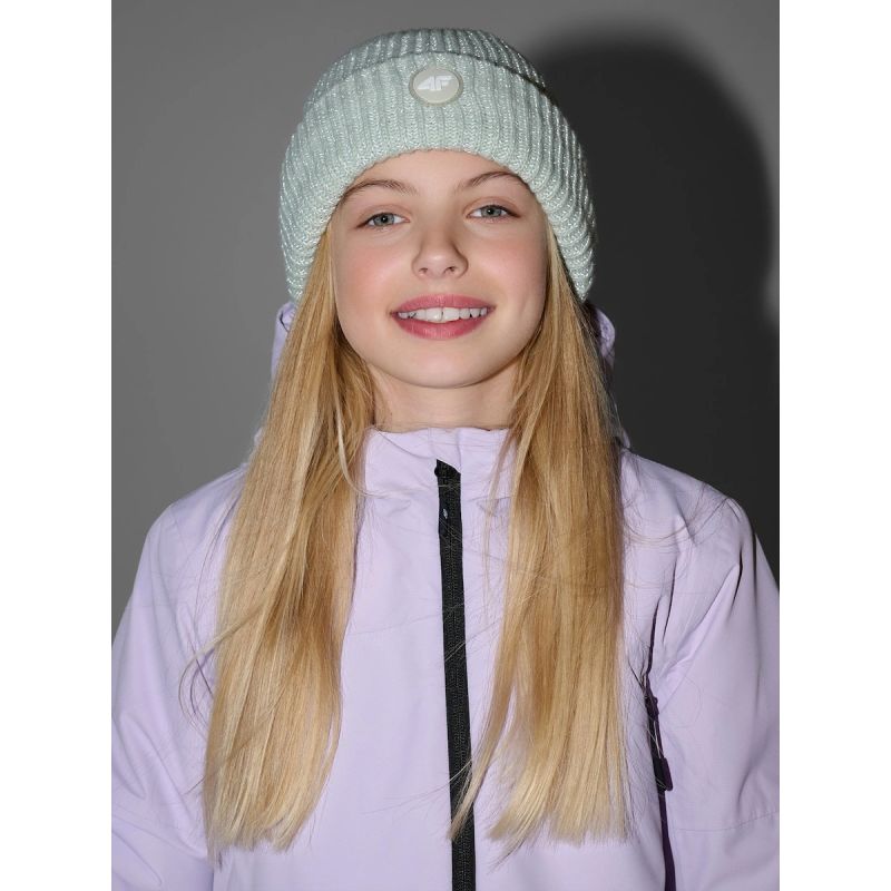 4F Girls’ Reflective Beanie gyerek téli sapka, egy méret