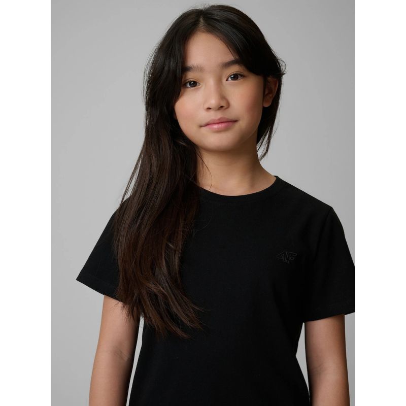 4F Girls' regular-fit plain T-shirt gyerek póló 4FJRMM00TTSHF3553-20S