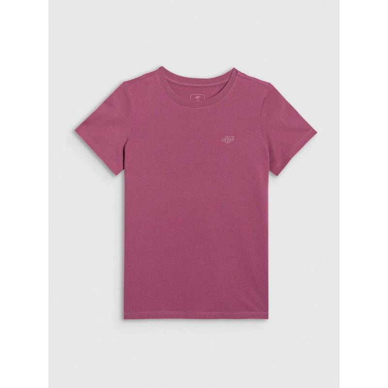 4F Girls' regular-fit plain T-shirt gyerek póló