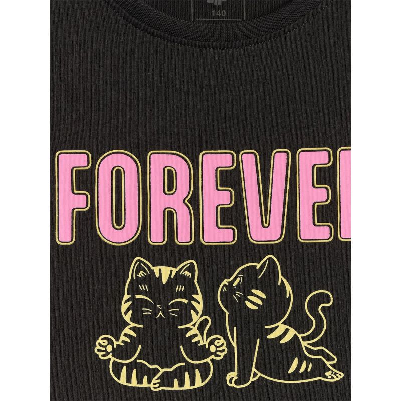 4F Girls' regular printed T-shirt gyerek póló 4FJRAW26TTSHF4240-20S