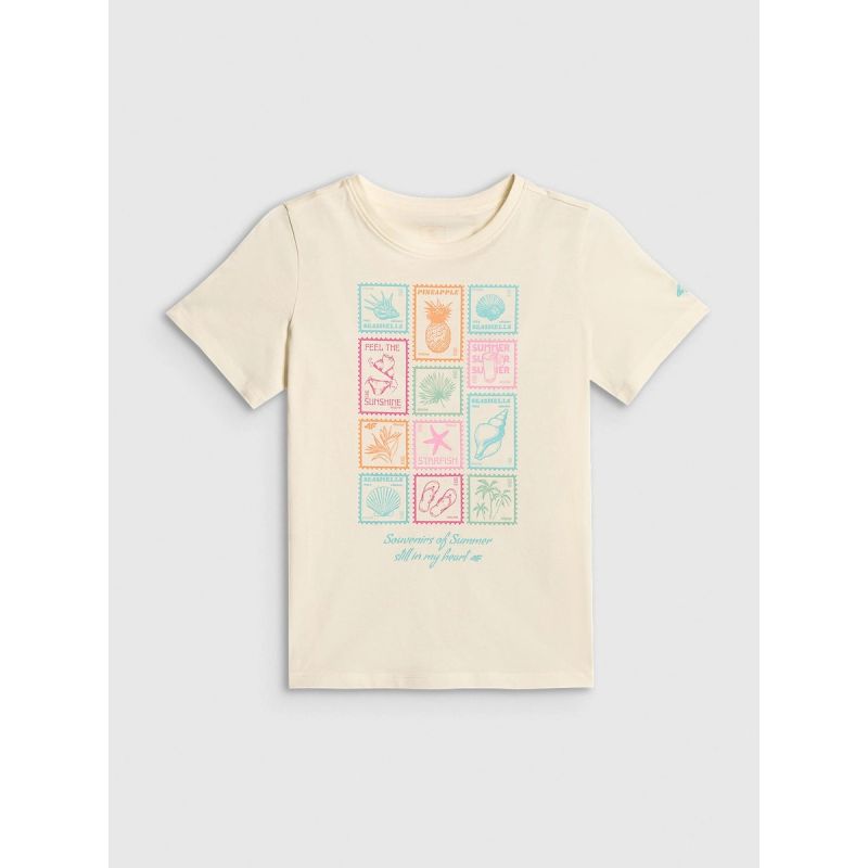 4F Girls' regular printed T-shirt gyerek póló 4FJRAW26TTSHF4325-11S