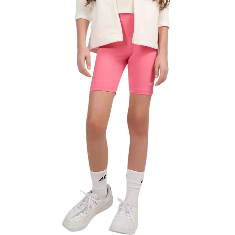4F Girls' shorts CAS F028 pink 54S rózsaszín gyerek rövidnadrág 4FJWSS26TSTIF02854S