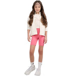4F Girls' shorts CAS F028 pink 54S rózsaszín gyerek rövidnadrág 4FJWSS26TSTIF02854S