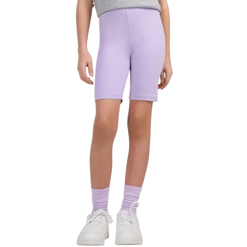 4F Girls' shorts CAS F028 purple 51S lila gyerek rövidnadrág 4FJWSS26TSTIF02851S