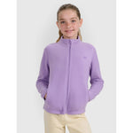 4F Girls’ Slim-Fit Fleece with Stand-Up Collar gyerek dzseki