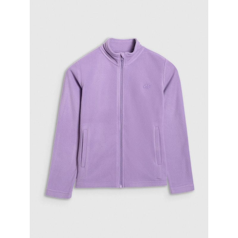 4F Girls’ Slim-Fit Fleece with Stand-Up Collar gyerek dzseki