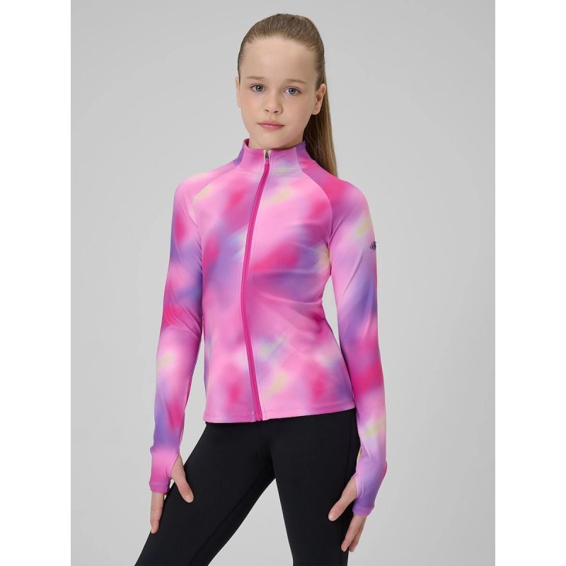 4F Girls' slim sports sweatshirt without hood 158/164 gyerek pulóver 4FJRSS26TFSWF0988-90A