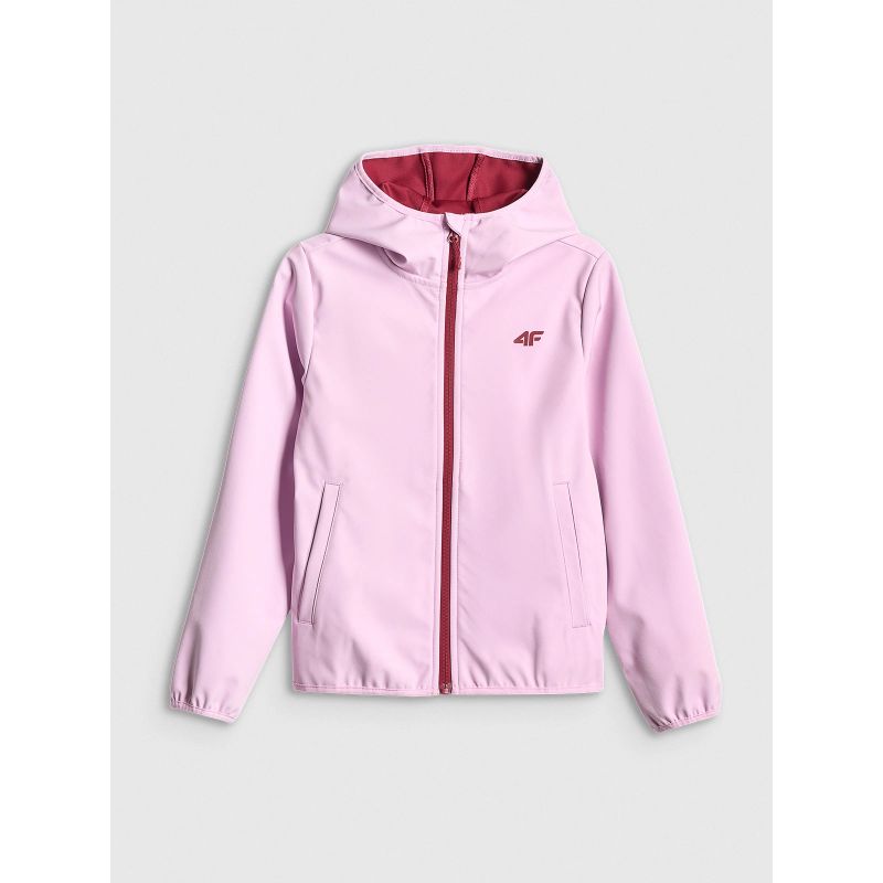 Girls' softshell jacket, windproof membrane 5000, 4F 4FJWSS26TSOFF478-47S gyerek kabát