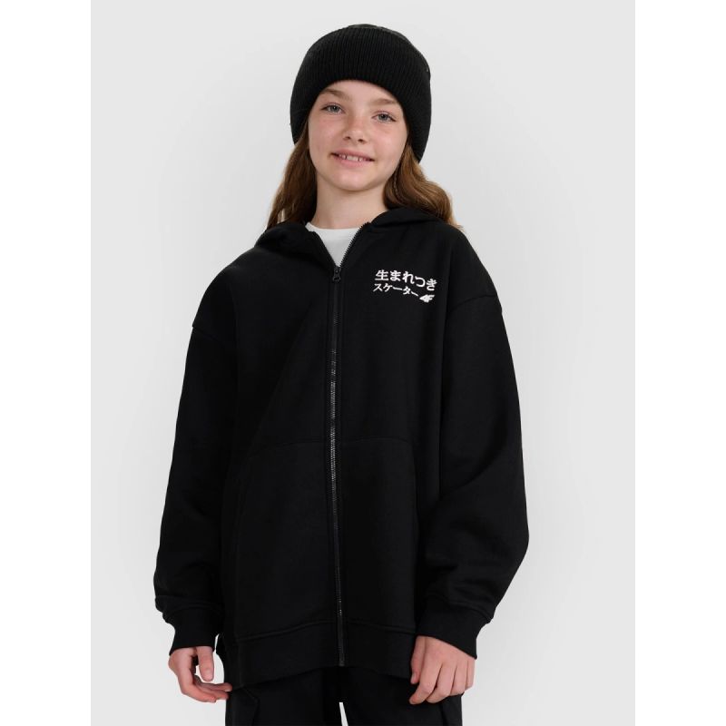 Girls' sweatshirt with a hood, 4F Női 4FJRAW25TSWSF2516-20S