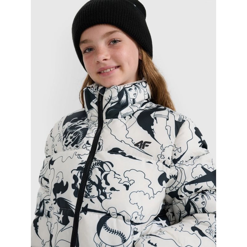 Girls' synthetic-filled down 4F 4FJRAW25TDJAF0748-11A gyerek kabát