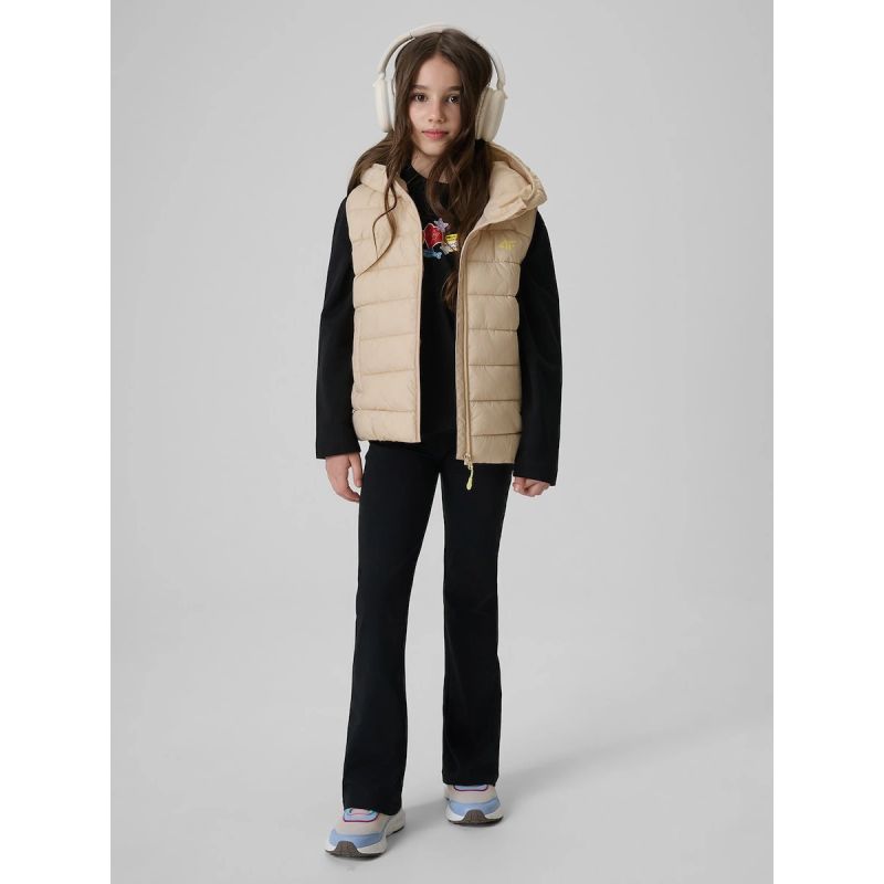 4F Girls' vest with synthetic filling gyerek mellény 4FJRSS26TVJAF396-83S