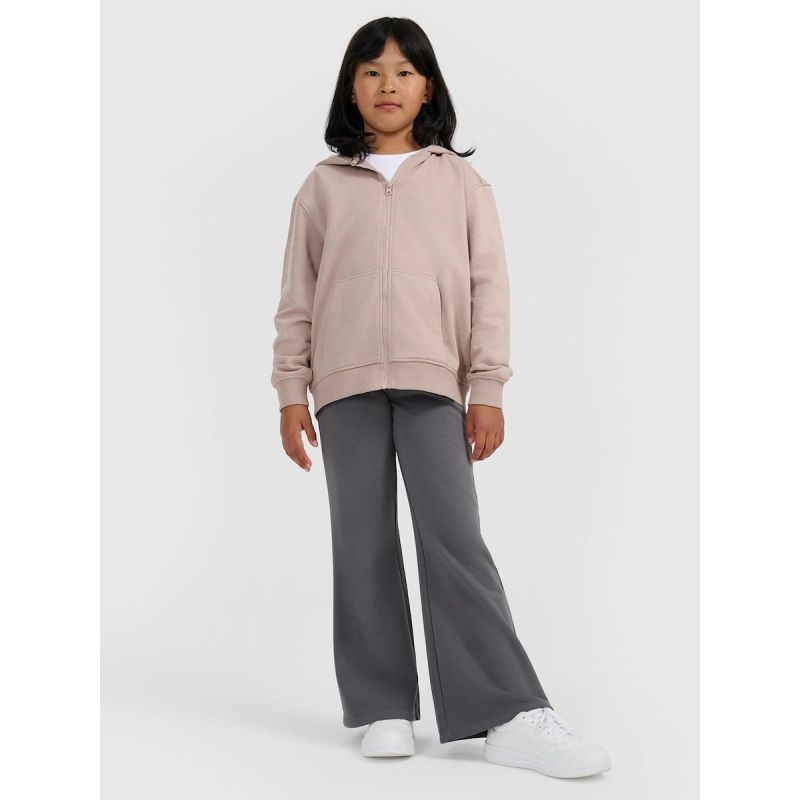 4F Girls' Zip-Up Hoodie gyerek kapucnis pulóver