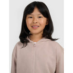 4F Girls' Zip-Up Hoodie gyerek kapucnis pulóver