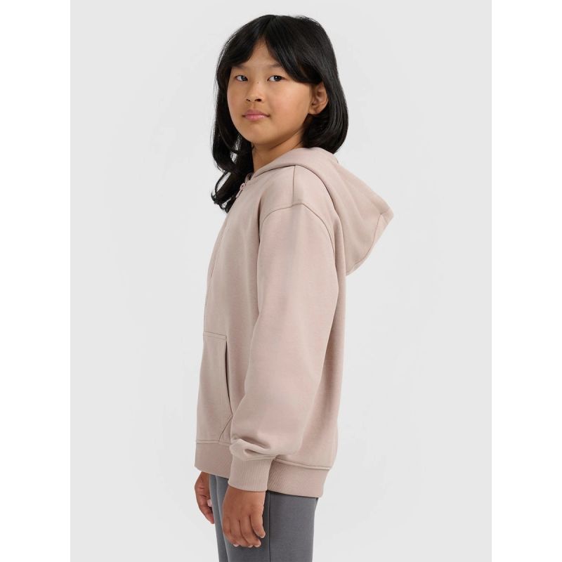 4F Girls' Zip-Up Hoodie gyerek kapucnis pulóver