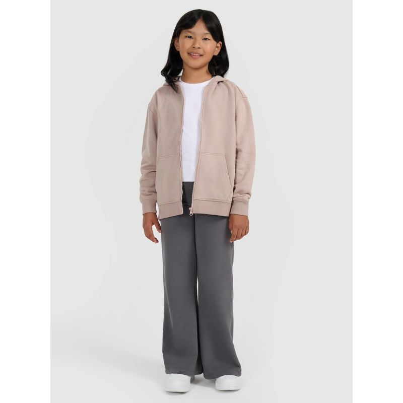 4F Girls' Zip-Up Hoodie gyerek kapucnis pulóver