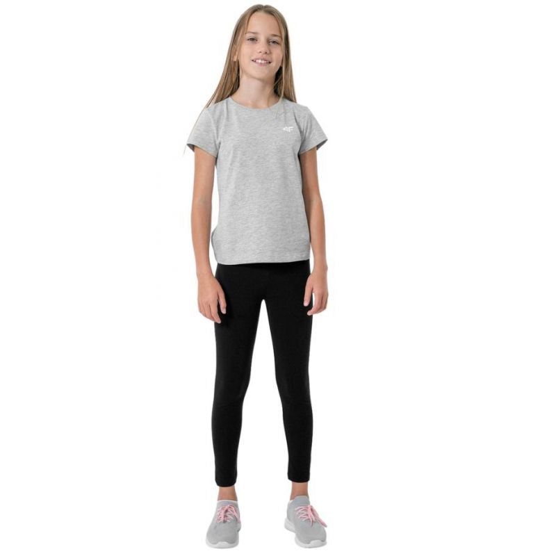 4F Leggings Jr HJZ22 20S fekete gyerek nadrág HJZ22JLEG00120S