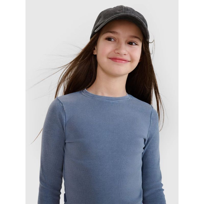 4F Longsleeve slim plain girls gyerek crop top
