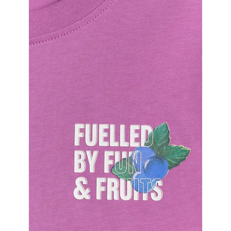 Loose T-shirt with a girl's print 4F 4FJRSS26TTSHF3827-51S 158/164 gyerek póló