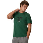 4F M3558 T-shirt, 41S férfi póló, zöld
