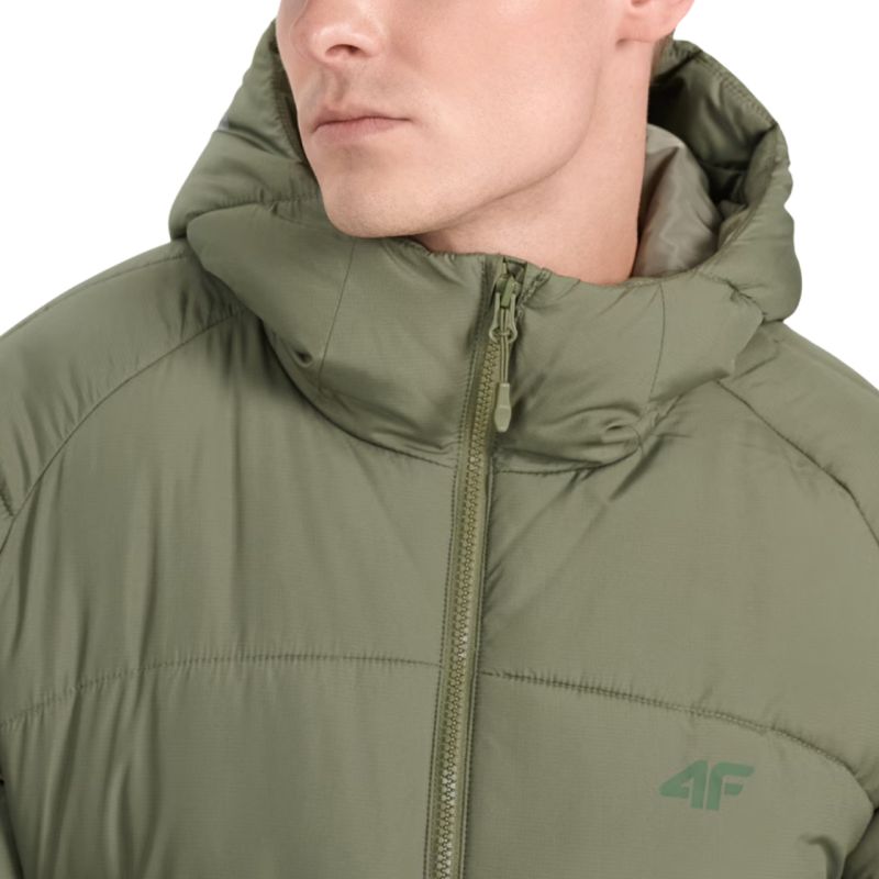 4f Men's down jacket khaki férfi 4FRAW25TDJAM070843S