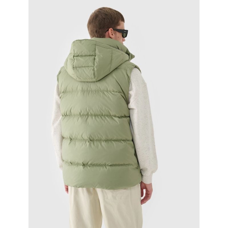 Men's down vest with natural filling 4F férfi mellény 4FWAW24TVJAM148-43S