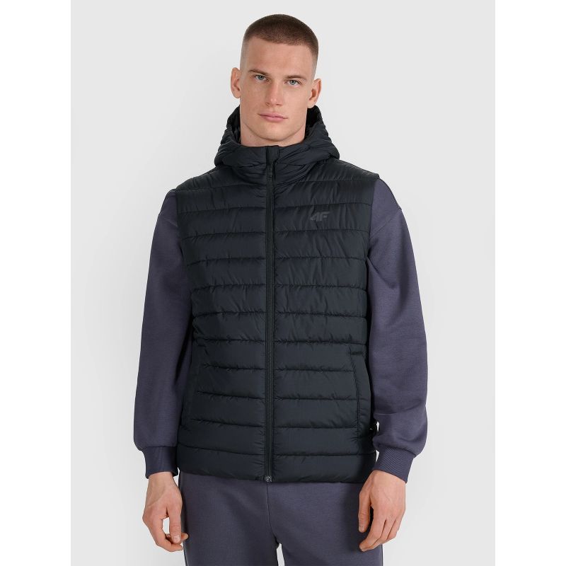 Men's down vest with synthetic filling 4F férfi mellény 4FWAW25TVJAM225-20S
