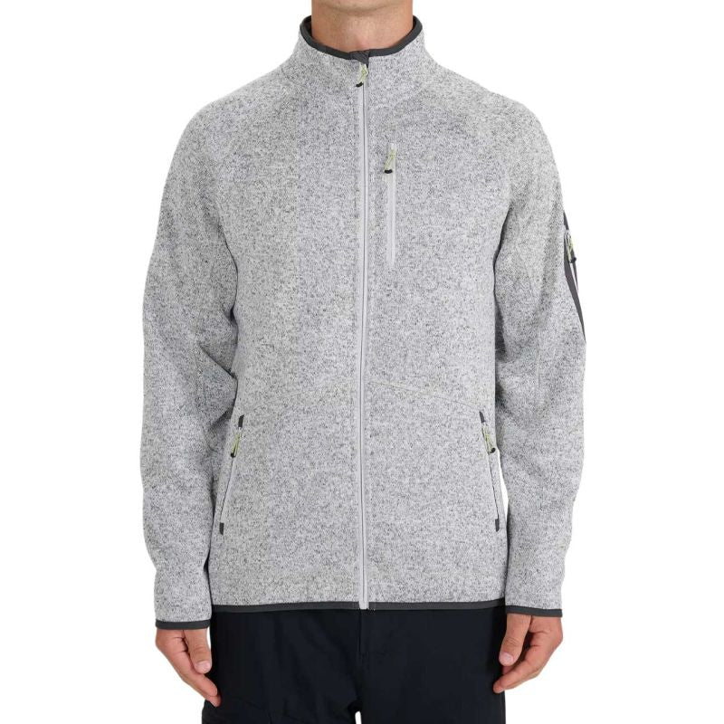 Men's fleece 4F M443 cool light melange 4FWSS26TFLEM443 27M szürke férfi kabát