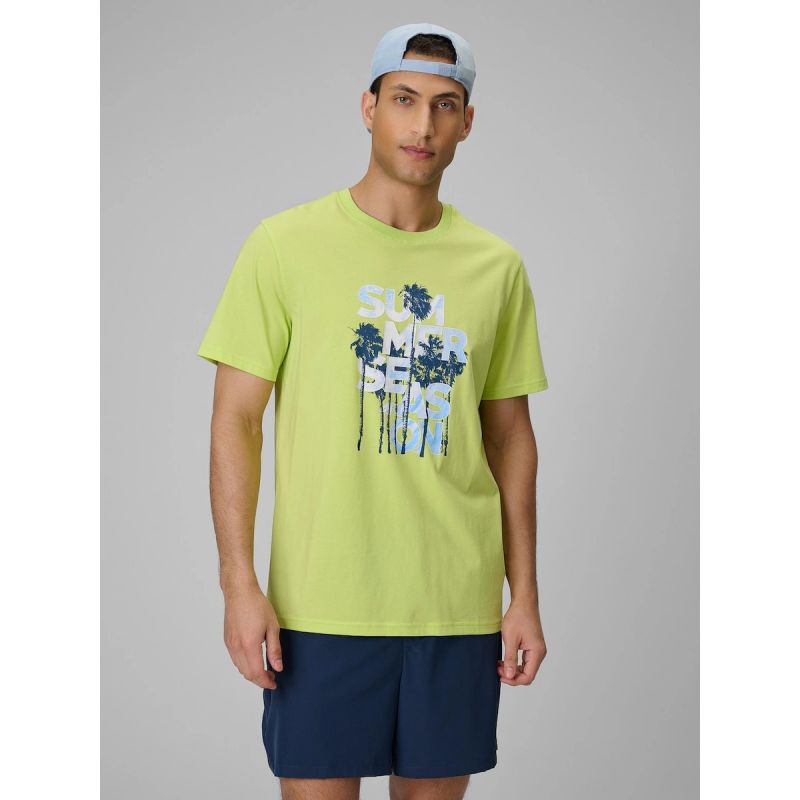 4F Men's oversized printed T-shirt 3xl férfi póló