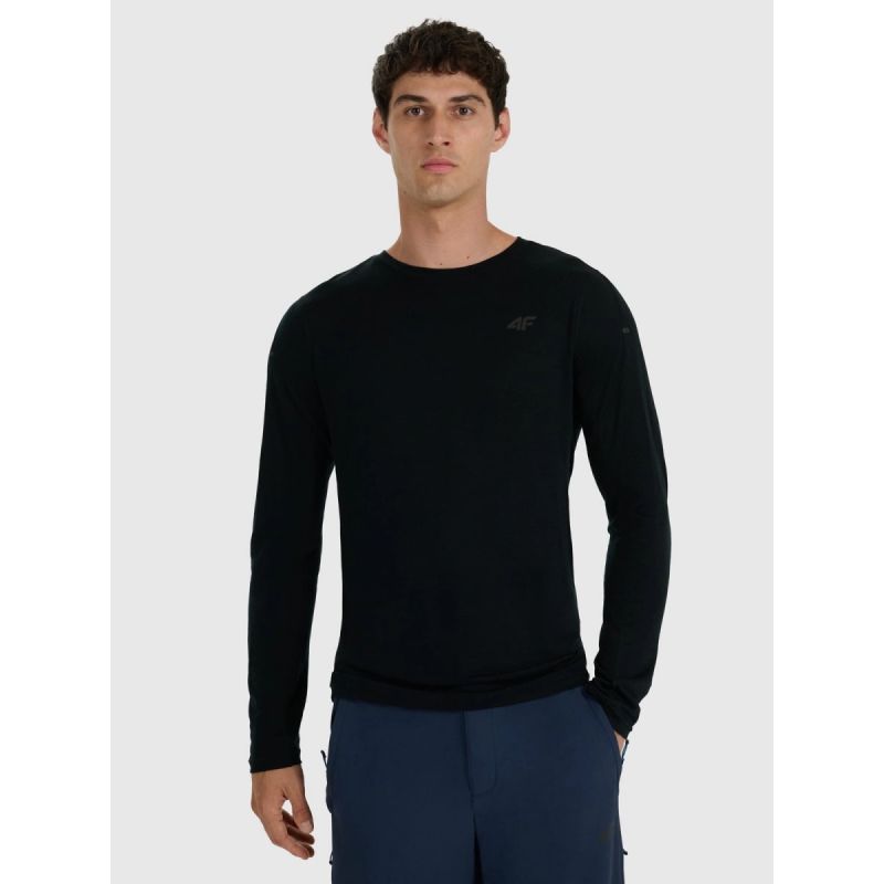Men's quick-drying trekking longsleeve with merino wool 4F férfi 4FWAW25TFLOM430-20S
