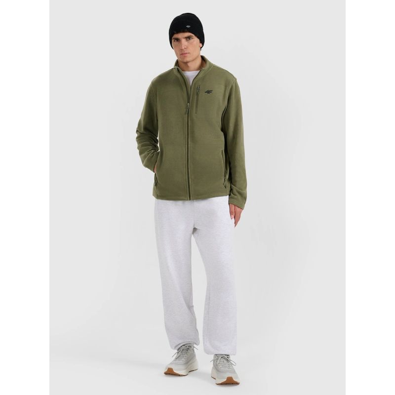 4F Men’s Regular-Fit Fleece Pullover with Stand-Up Collar 2xl polár pulóver 4FRMM00TFLEM435-43S