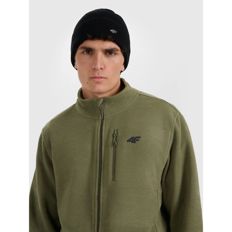 4F Men’s Regular-Fit Fleece Pullover with Stand-Up Collar 2xl polár pulóver 4FRMM00TFLEM435-43S