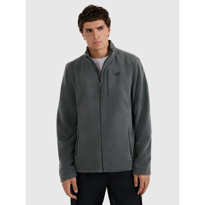 4F Men's Regular Fit Fleece with Stand-Up Collar 3xl férfi dzseki 4FRMM00TFLEM435-23M