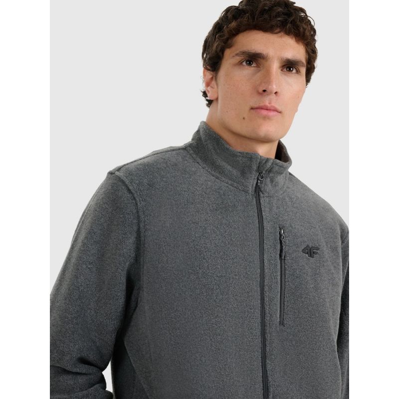 4F Men's Regular Fit Fleece with Stand-Up Collar 3xl férfi dzseki 4FRMM00TFLEM435-23M