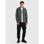 4F Men's Regular Fit Fleece with Stand-Up Collar 3xl férfi dzseki 4FRMM00TFLEM435-23M