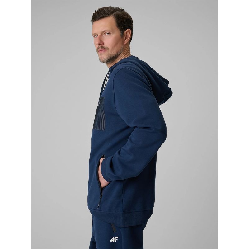 4F Men's regular hooded sweatshirt férfi pulóver 4FRSS26TSWSM2975-31S