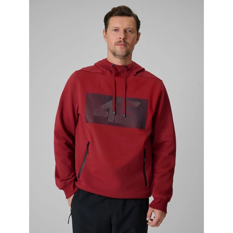 4F Men's regular hooded sweatshirt férfi pulóver 4FRSS26TSWSM2975-61S