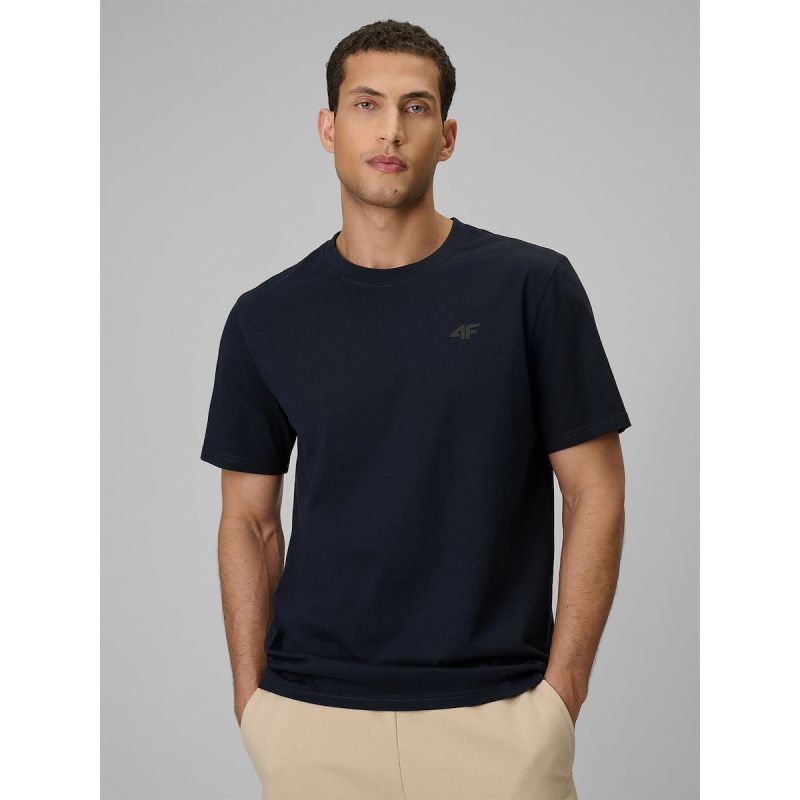 4F Men's regular plain T-shirt férfi póló