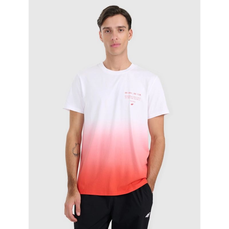 Men's regular printed T-shirt 4F férfi póló 4FRAW25TTSHM3226-62S